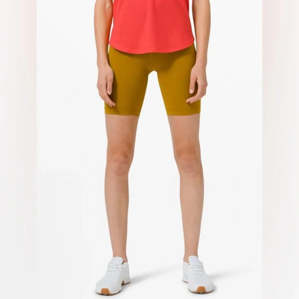 NWOT Lululemon Wunder Train High Rise Short 8" Gold Spice - Picture 4 of 7